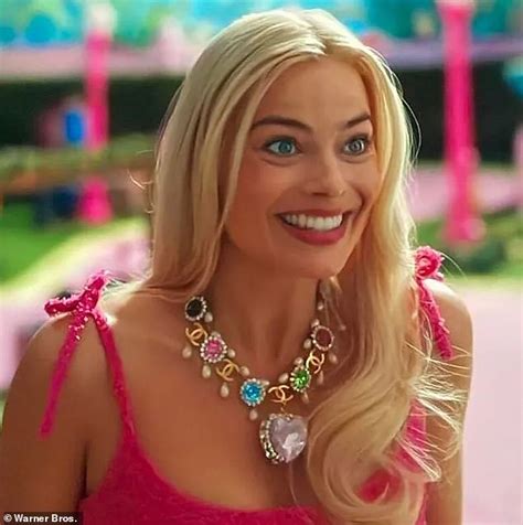 barbie movie necklace chanel|margot robbie chanel necklace.